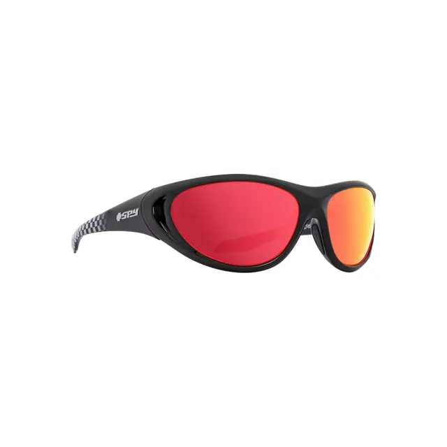 SPY Scoop2 6700000000021, lentes de sol de acetato, montura negro y lunas rojo