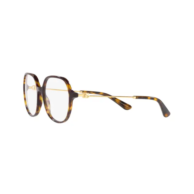 Dolce & Gabbana DG3364 502, lentes oftálmicos de acetato y metal, montura havana print