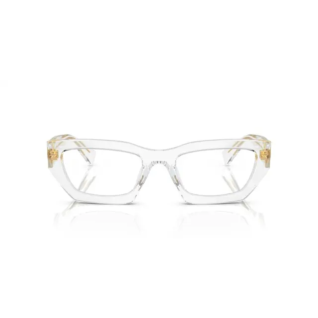 Miu Miu MU03XV 2AZ1O1, lentes oftálmicos de acetato, montura transparente