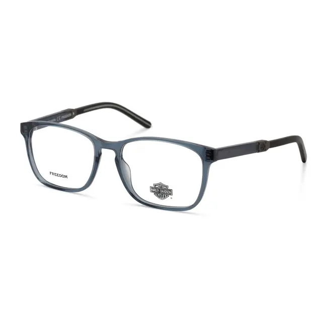Harley Davidson HD9007 090, lentes oftálmicos de acetato, montura azul