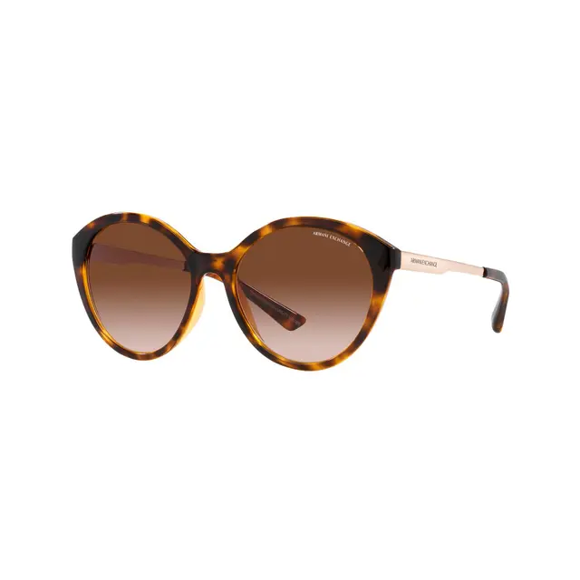 Armani Exchange AX4134S 821313, lentes de sol de acetato, montura marrón