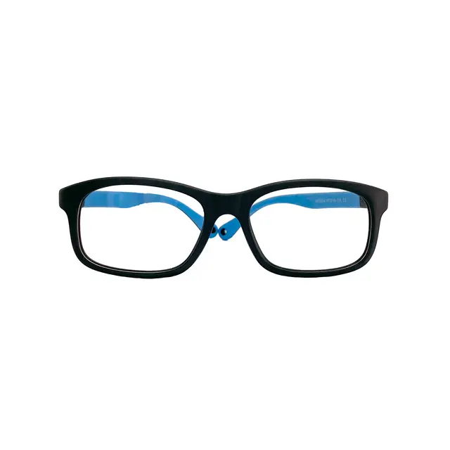 GNP0804 - Negro, lentes para niños de material flexible