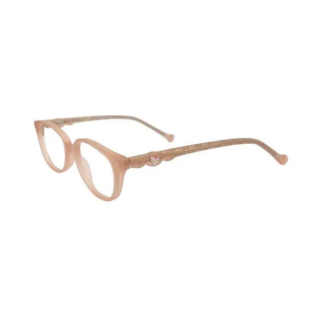 Hello Kitty 009 - Crema, lentes para niños de acetato, montura crema