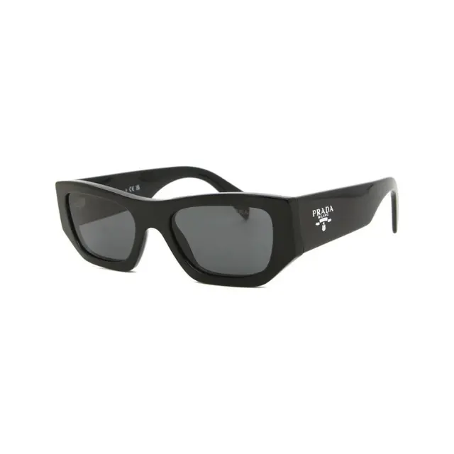 Prada PRA01S 16K08Z, lentes de sol de acetato, montura negro y lunas gris