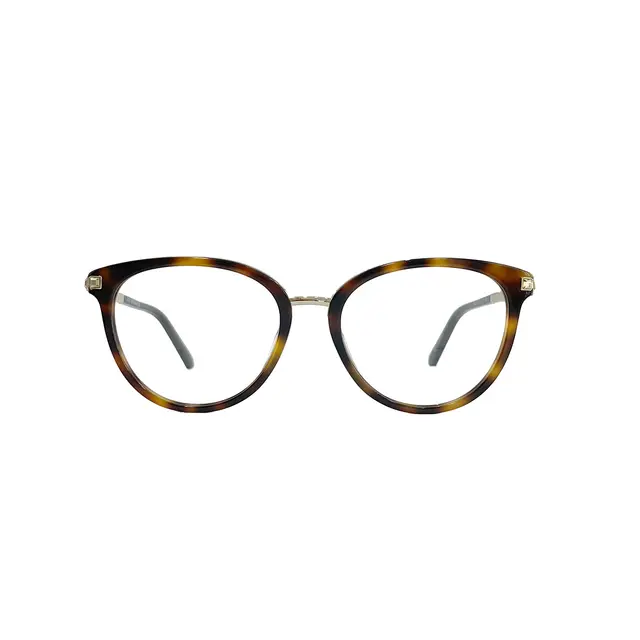 Swarovski SK5344 052, lentes oftálmicos de acetato, montura havana print