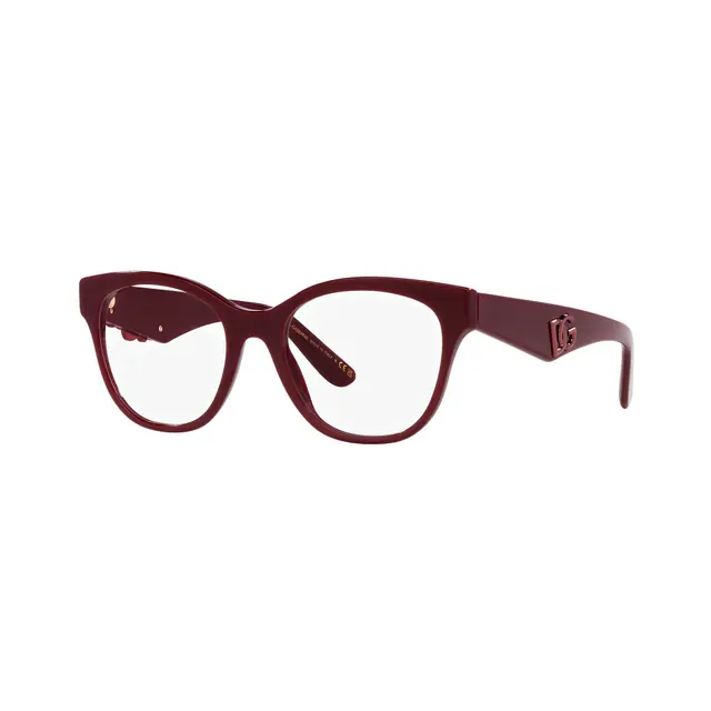 Dolce & Gabbana DG3371 / 3091, lentes oftálmicos de acetato, montura rojo