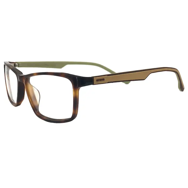 Crocs CF3128/40KI, lentes oftálmicos de acetato, montura havana print