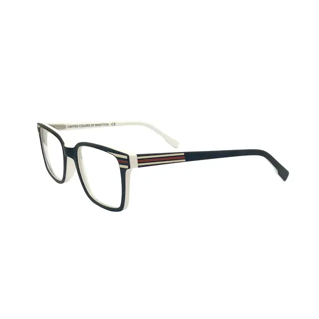United Colors of Benetton 268V06, lentes para niños de acetato, montura negro
