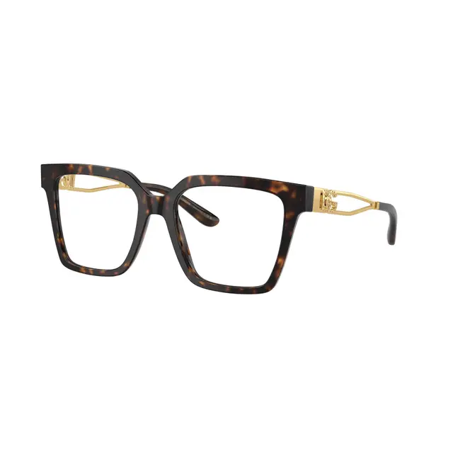 Dolce & Gabbana DG3376B 502, lentes oftálmicos de acetato y metal, montura havana print