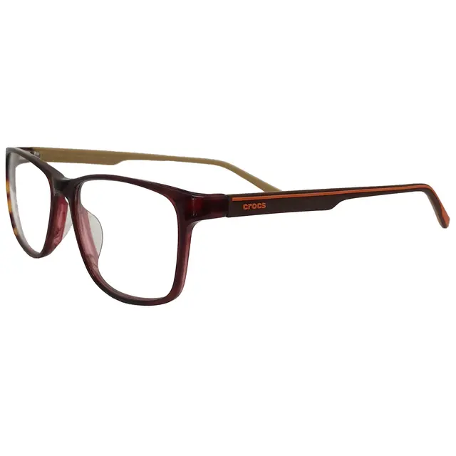 Crocs CF3118/40BN, lentes oftálmicos de acetato, montura rojo
