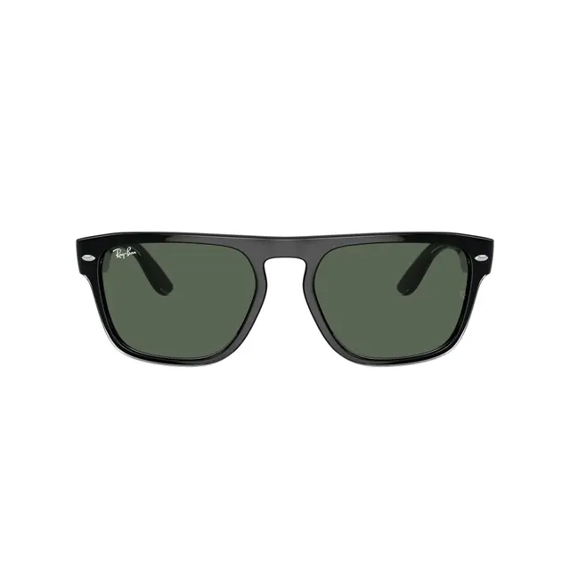 Ray-Ban Unisex - RB4407 654571, lentes de sol de acetato, montura negro y lunas verde