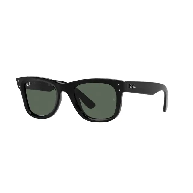 Ray-Ban Wayfarer Reverse - RBR0502S 6677VR, lentes de sol de acetato, montura negro y lunas verde