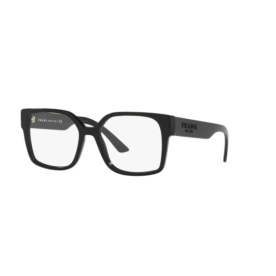 Prada PR10WV 1AB1O1, montura negro, de medio perfil
