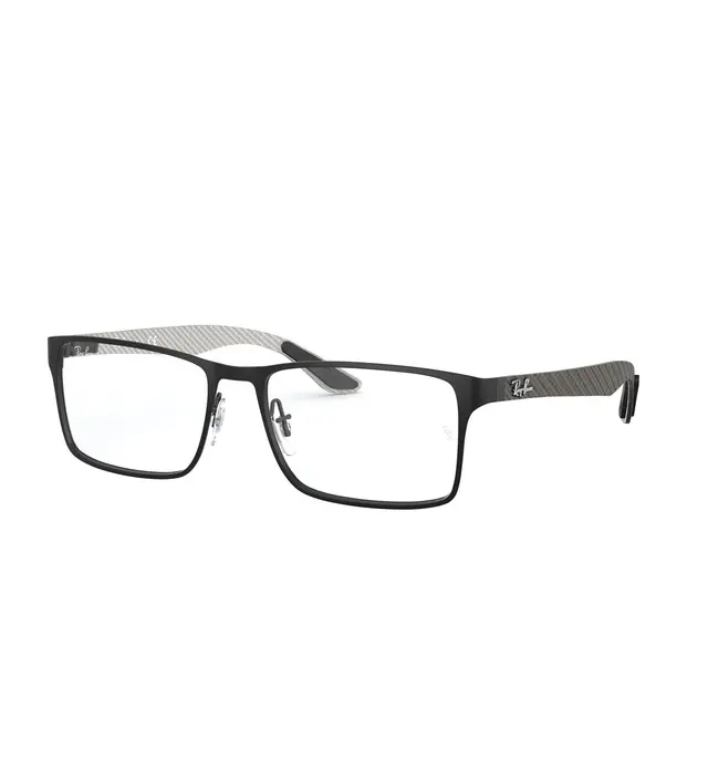 Ray-Ban Unisex - RX8415 2503, lentes oftálmicos de fibra de carbono, montura negro