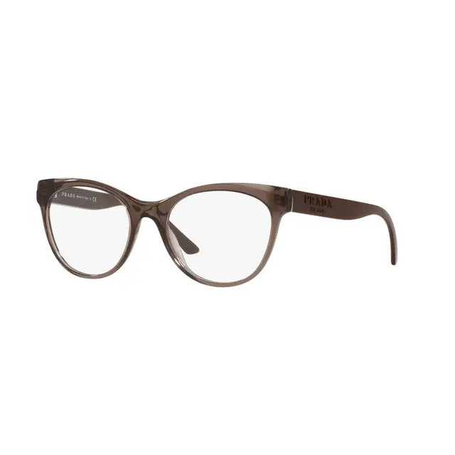 Prada PR05WV 05M1O1, lentes oftálmicos de acetato, montura marrón