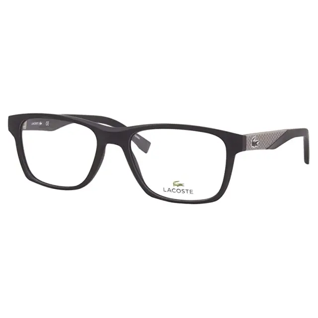 Lacoste L2862001, lentes oftálmicos de acetato, montura negro