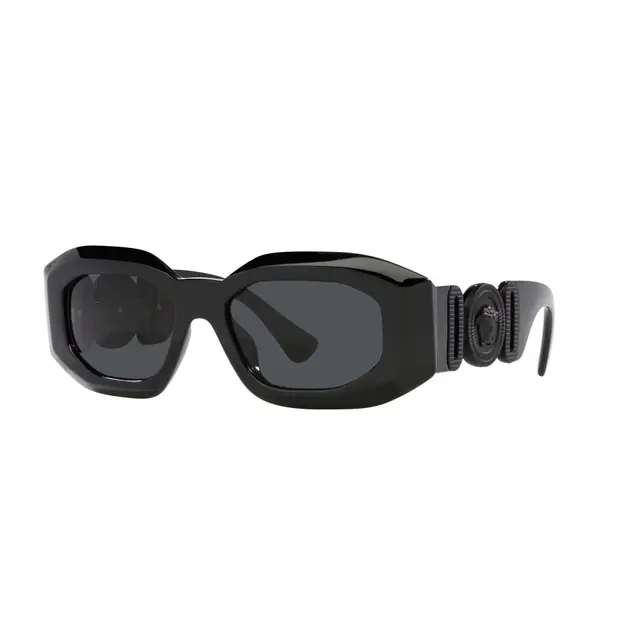Versace VE4425U 536087, lentes de sol de acetato, montura negro y lunas gris