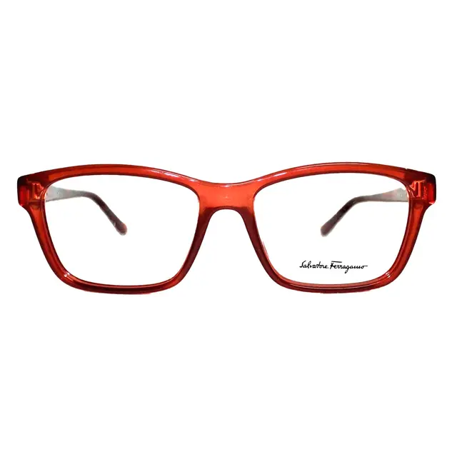 Salvatore Ferragamo SF2721 643, lentes oftálmicos de acetato, montura rojo