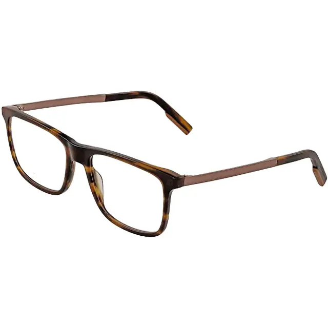 Ermenegildo Zegna EZ5142 055, lentes oftálmicos de acetato, montura havana print