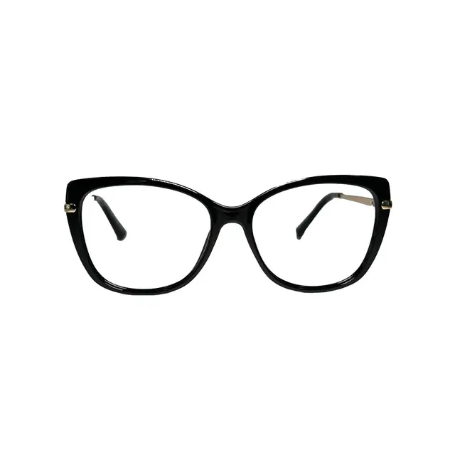 Tendence CO249 - Negro, lentes oftálmicos de acetato y metal