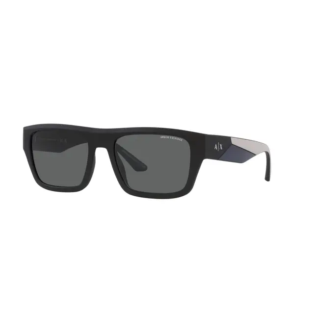 Armani Exchange AX4124SU 807887, lentes de sol de acetato, montura negro y lunas gris