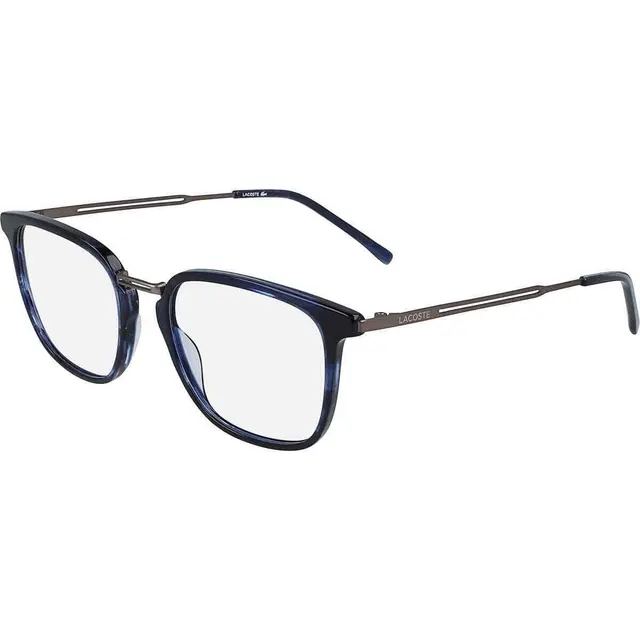 Lacoste L2853PC215, lentes oftálmicos de acetato, montura negro