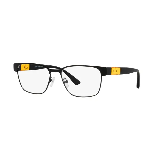 Armani Exchange AX1052 6000, lentes oftálmicos de metal, montura negro
