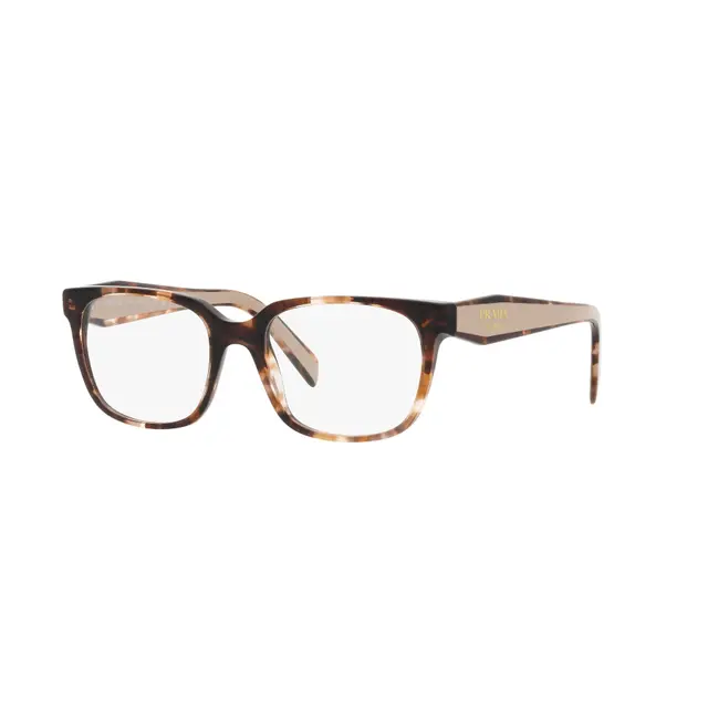 Prada PR17ZV 07R1O1, lentes oftálmicos de acetato, montura havana print