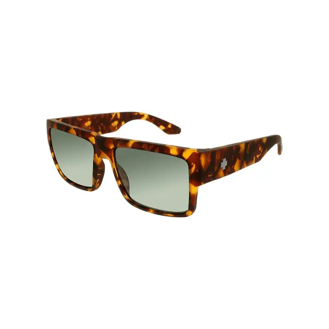 SPY CYRUS 673180438863, lentes de sol de acetato, montura marrón y lunas gris