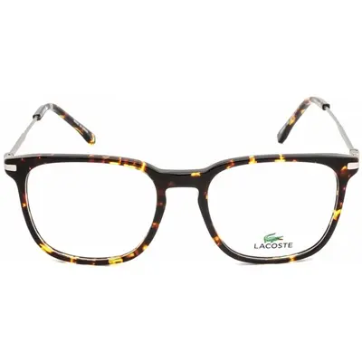 Lacoste L2603ND220, lentes oftálmicos de acetato, montura havana print