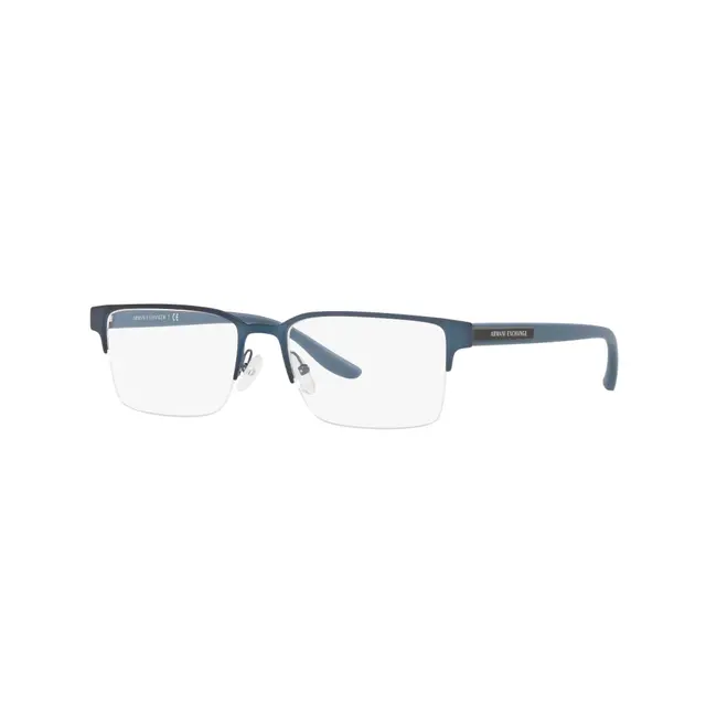 Armani Exchange AX1046 6095, lentes oftálmicos de metal, montura azul