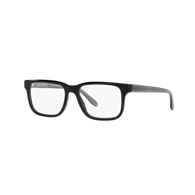 Emporio Armani EA3218 5017, lentes oftálmicos de acetato, montura negro