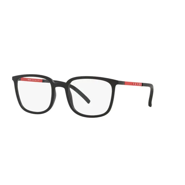 Prada PS05NV 1BO1O1, lentes oftálmicos de acetato, montura negro