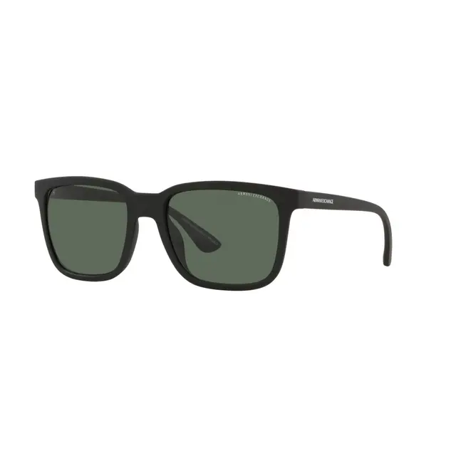 Armani Exchange AX4112SU 807871, lentes de sol de acetato, montura negro y lunas verde