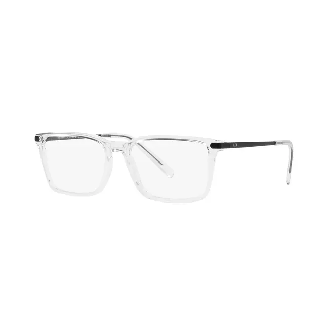 Armani Exchange AX3077 8333, lentes oftálmicos de acetato, montura transparente