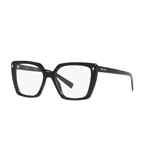 Prada PR16ZV 1AB1O1, lentes oftálmicos de acetato, montura negro