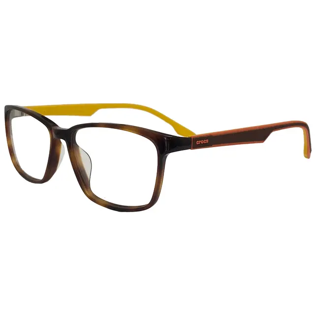 Crocs CF3126/40MO, lentes oftálmicos de acetato, montura havana print