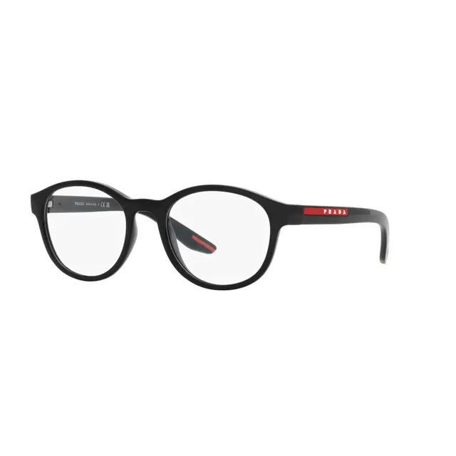 Prada PS07PV 1AB1O1, lentes oftálmicos de acetato, montura negro