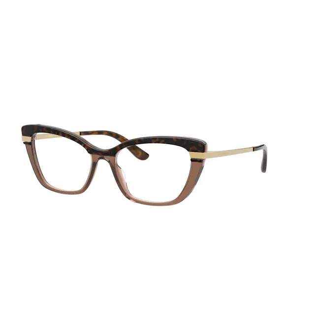 Dolce & Gabbana DG3325 3256, lentes oftálmicos de acetato, montura havana print