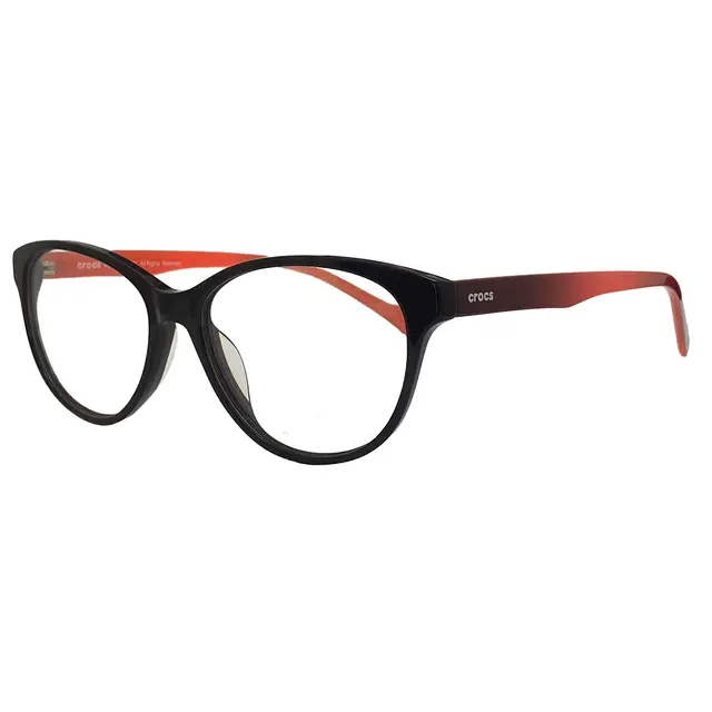 Crocs CF4034/40OE, lentes oftálmicos de acetato, montura negro