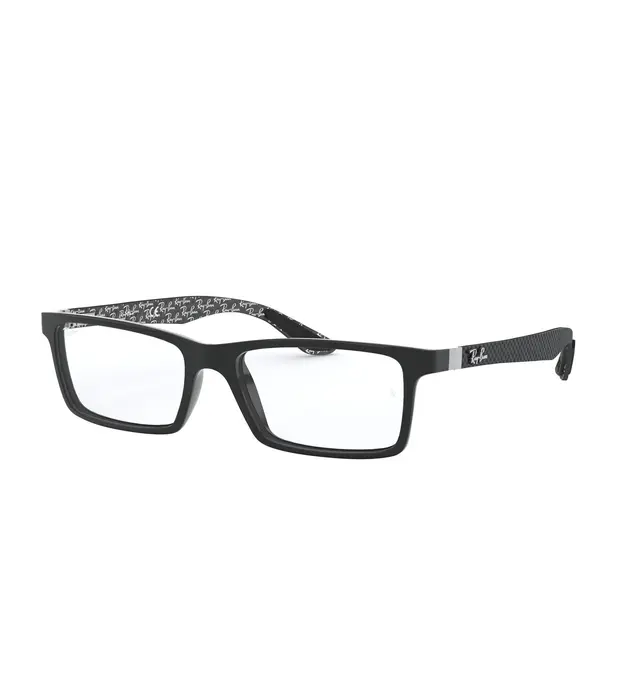 Ray-Ban Unisex - RX8901 5610, lentes oftálmicos de acetato y fibra de carbono, montura negro