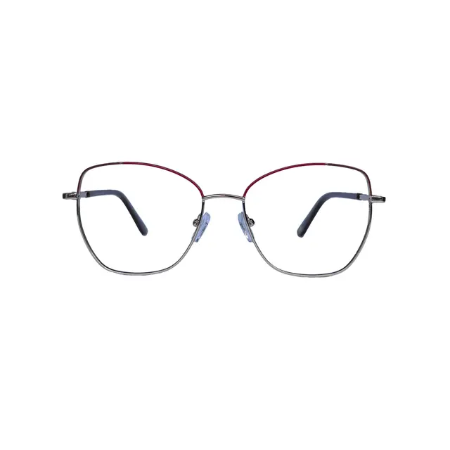 Tendence ML027 - Dorado y Rojo, lentes oftálmicos de metal
