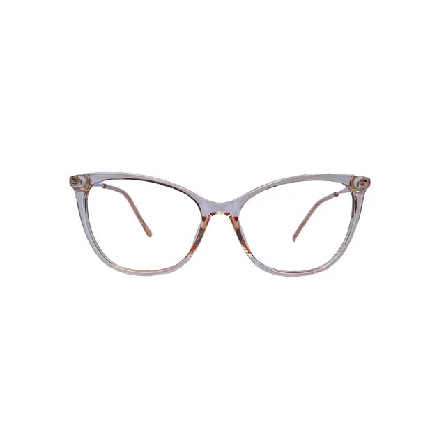 Tendence C131 - Marrón Transparente, lentes oftálmicos de acetato y metal