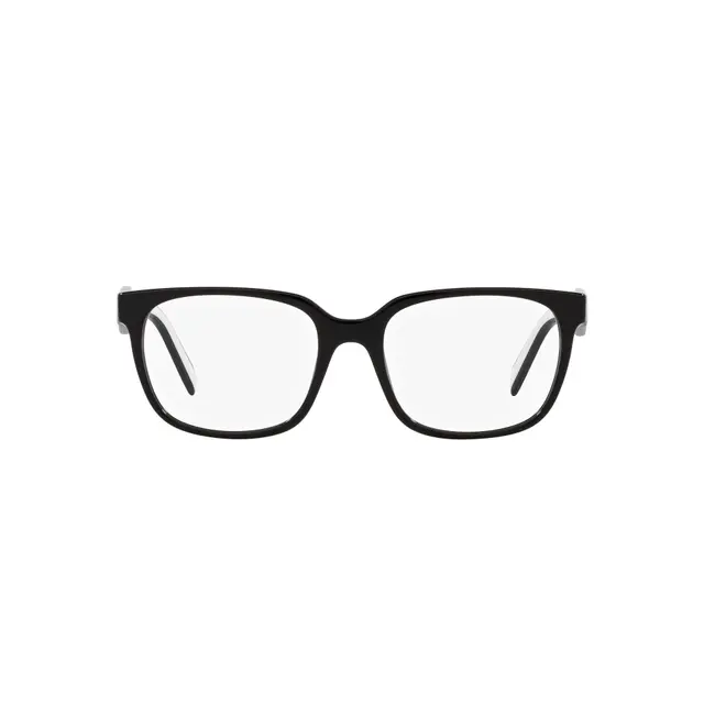 Prada PR17ZV 1AB1O1, lentes oftálmicos de acetato, montura negro