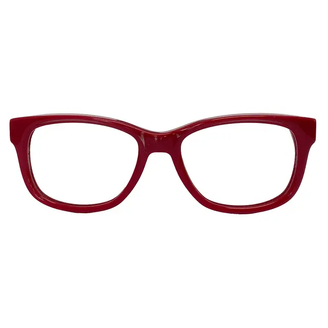 Moschino MO301V03, lentes oftálmicos de acetato, montura rojo