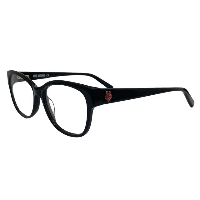 LoveMoschino ML084V01, lentes oftálmicos de acetato, montura negro