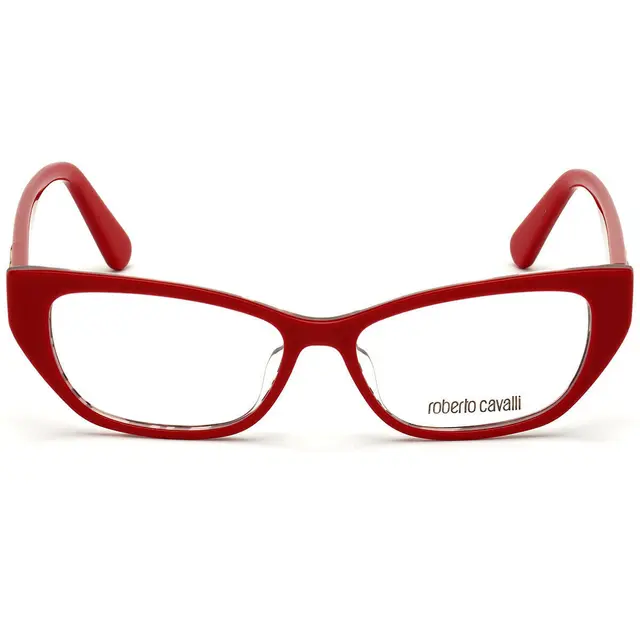 Roberto Cavalli RC5108068, lentes oftálmicos de acetato, montura rojo