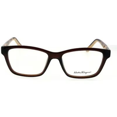 Salvatore Ferragamo SF2721 210, lentes oftálmicos de acetato, montura marrón