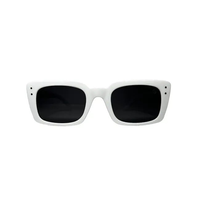 Tendence S261 - Blanco, lentes de sol de acetato, montura blanco y lunas gris