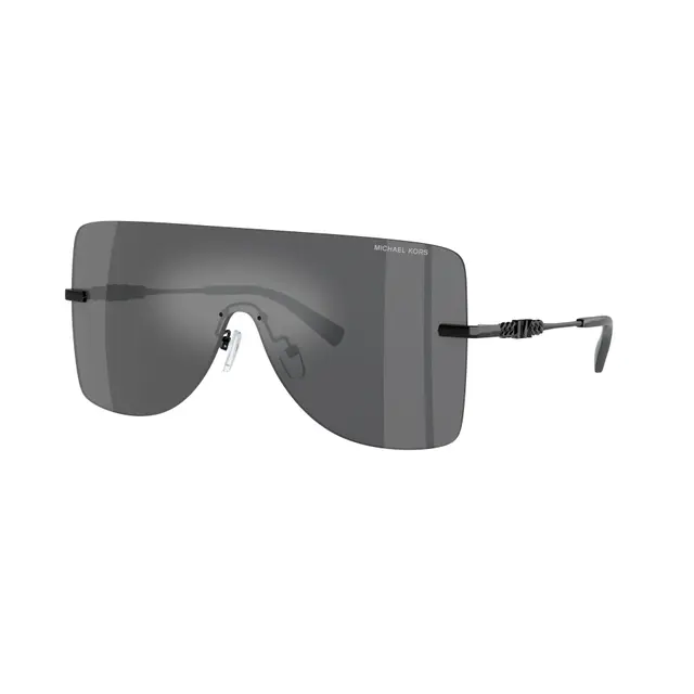 Michael Kors London - MK1148 10056G, lentes de sol de metal, montura gris y lunas gris